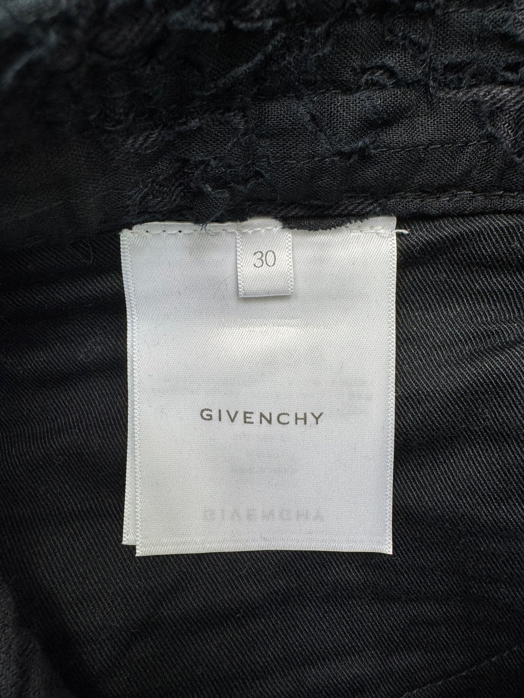 Givenchy ss2021 boro zip jeans