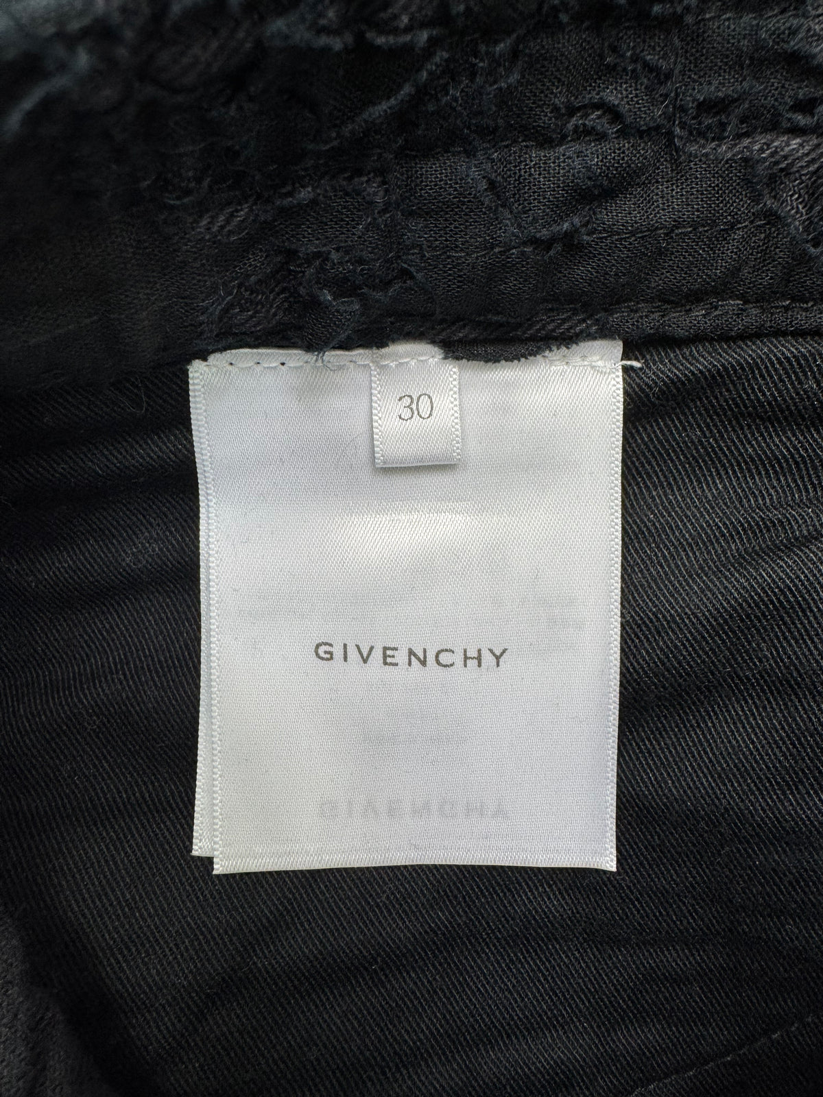 Givenchy ss2021 boro zip jeans
