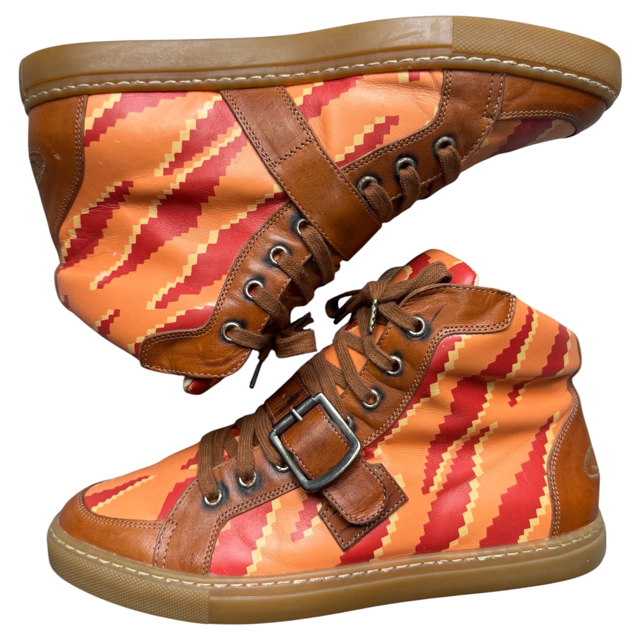 Vivienne Westwood camo buckle shoes