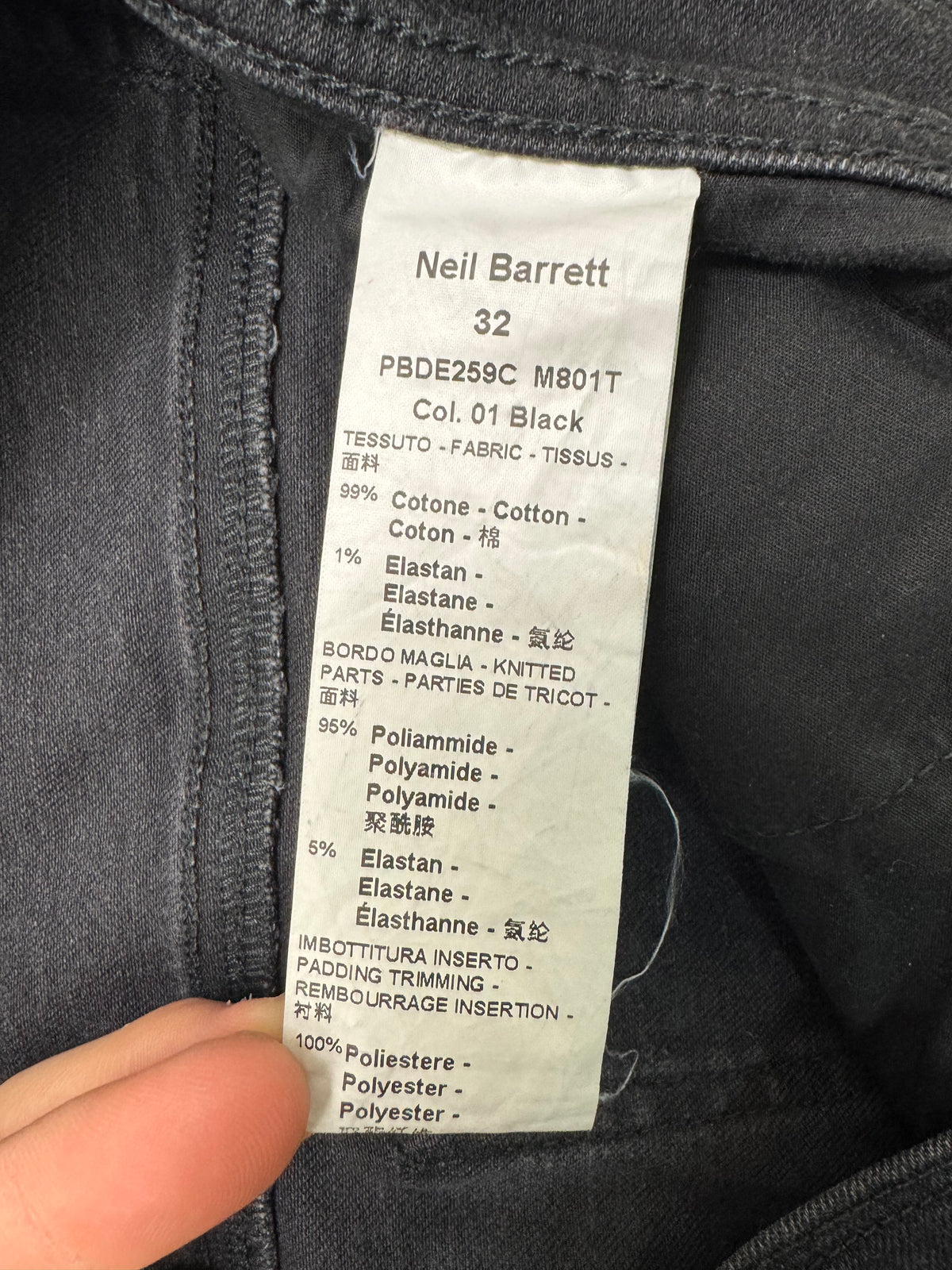 Neil Barrett biker jeans