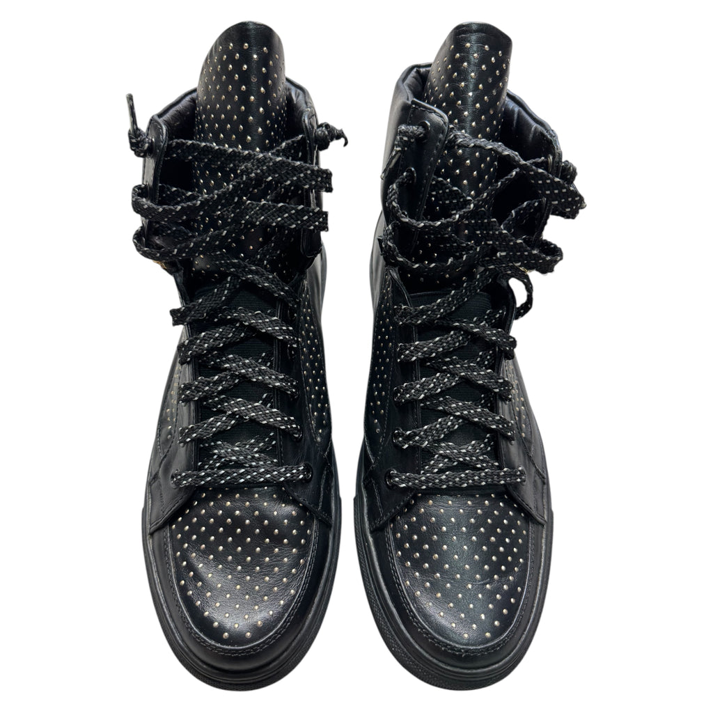 Versace gold studded shoes