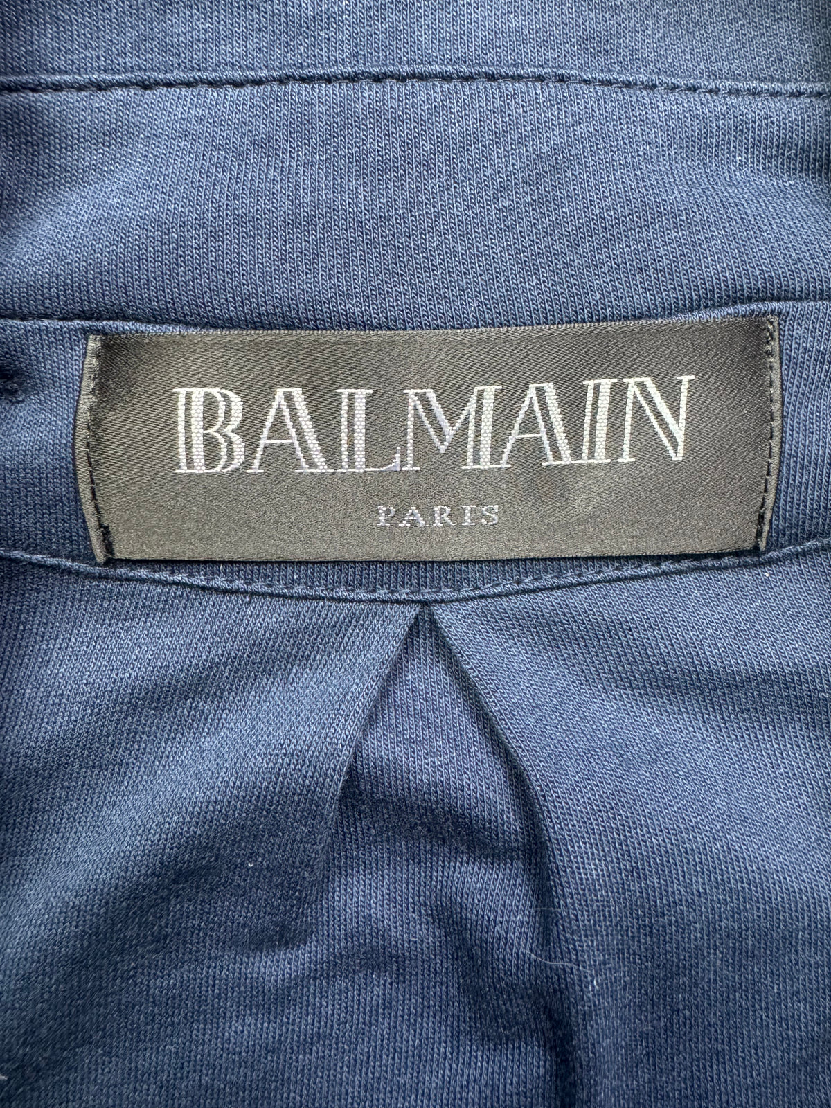 Balmain hood biker jacket