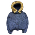 Armani jeans fur hood bomber