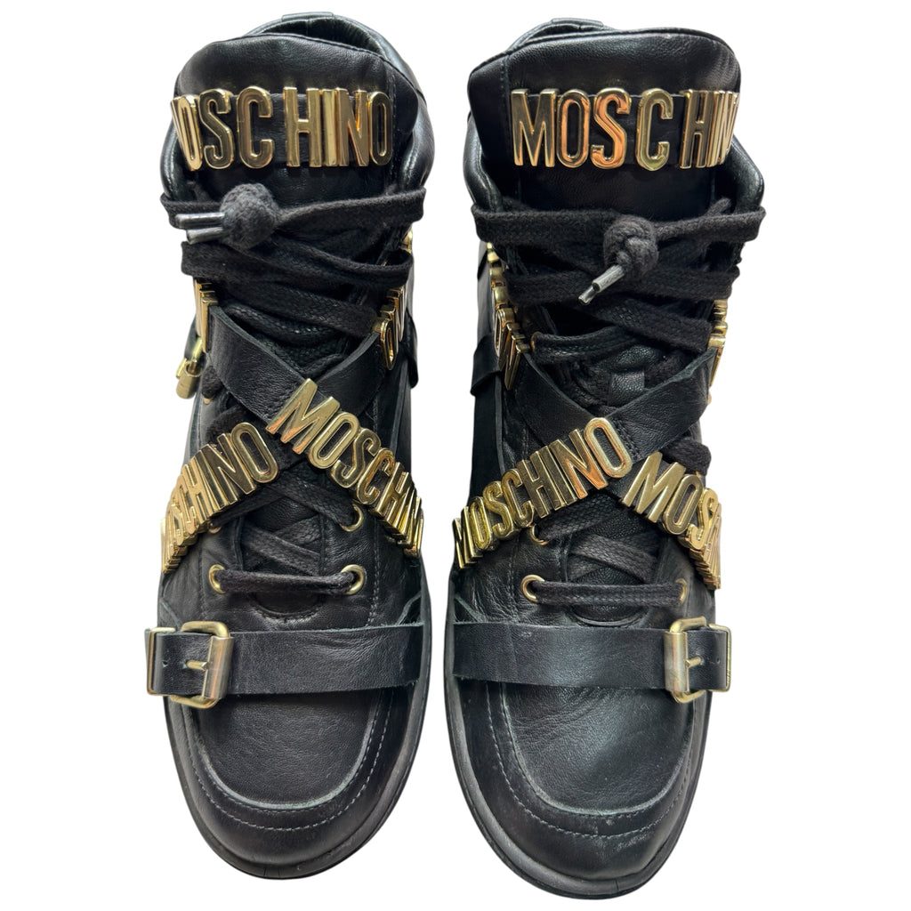 Moschino strap logo shoes