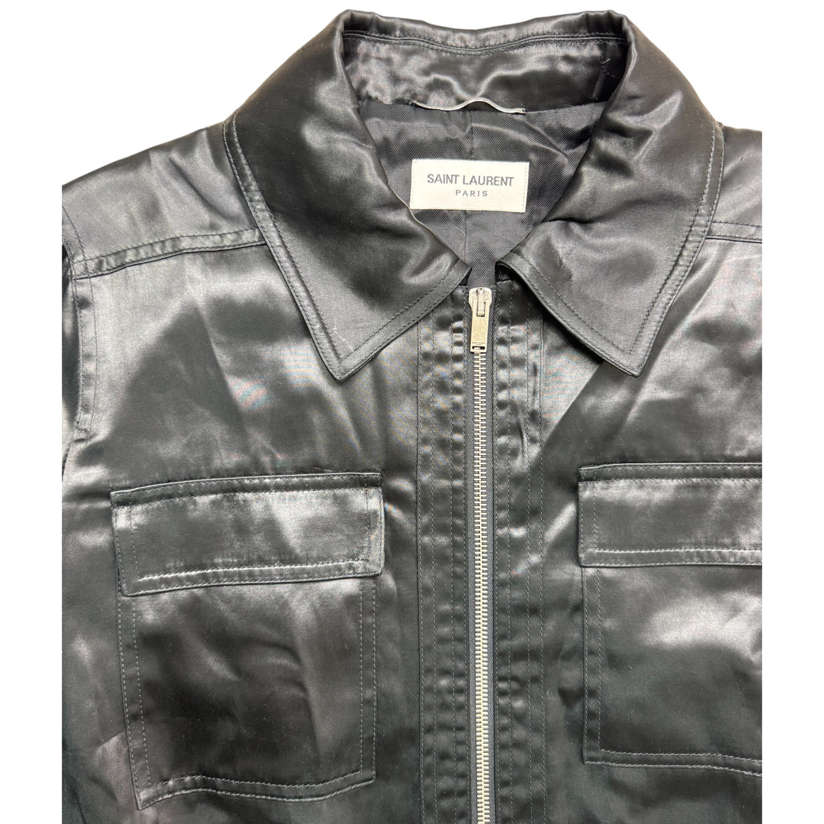 Saint Laurent satin bomber jacket