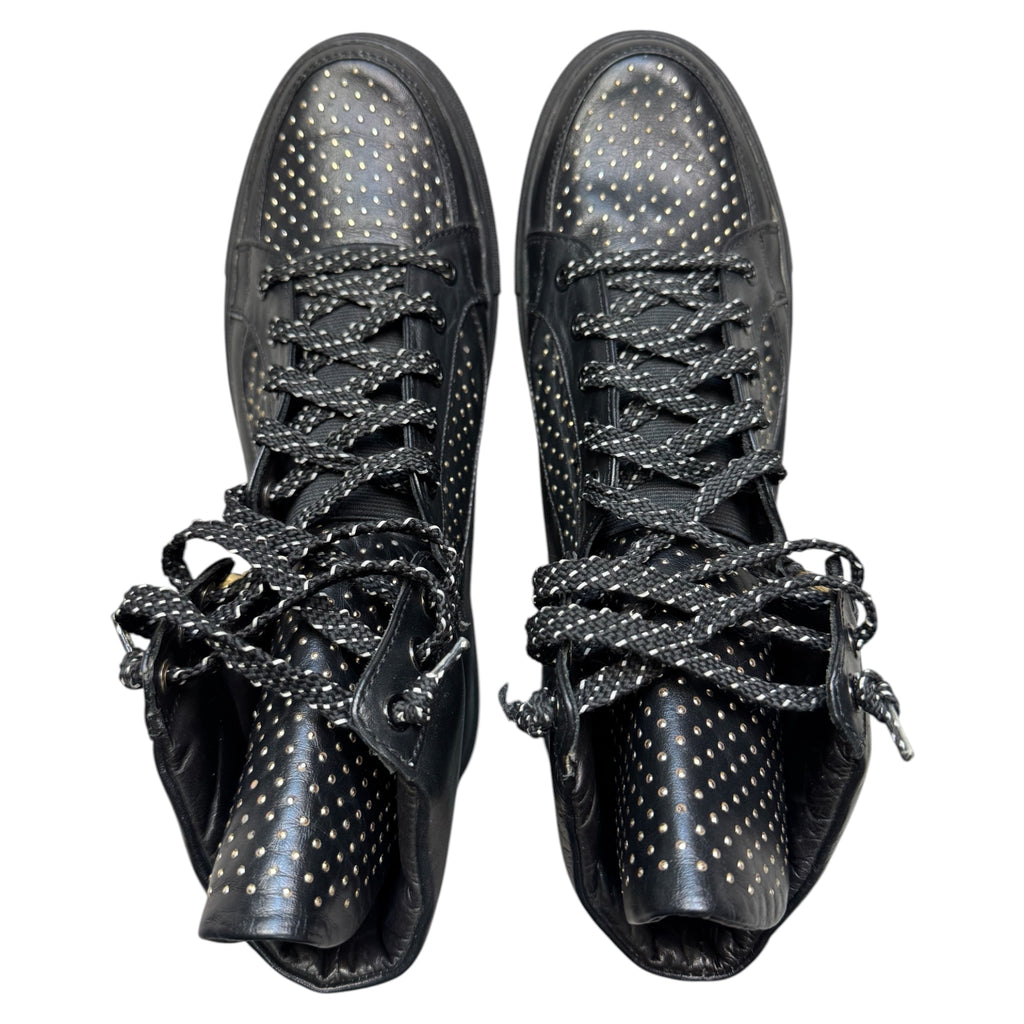 Versace gold studded shoes