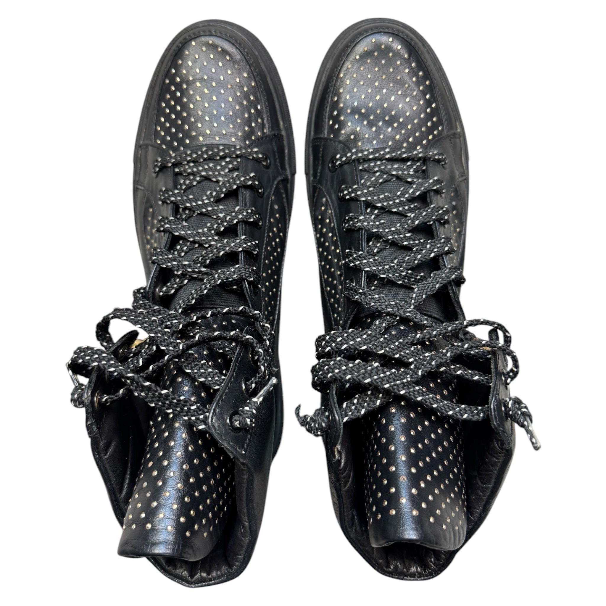 Versace gold studded shoes