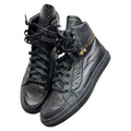 Versace gold studded shoes