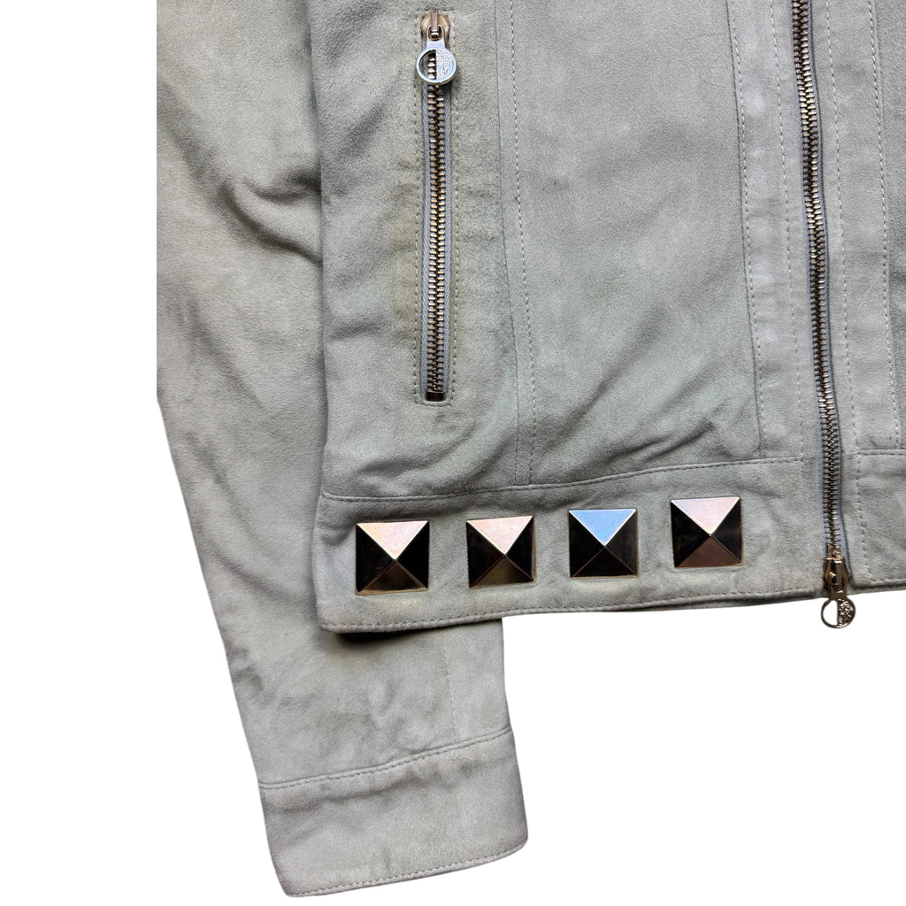 Versace collection leather jacket