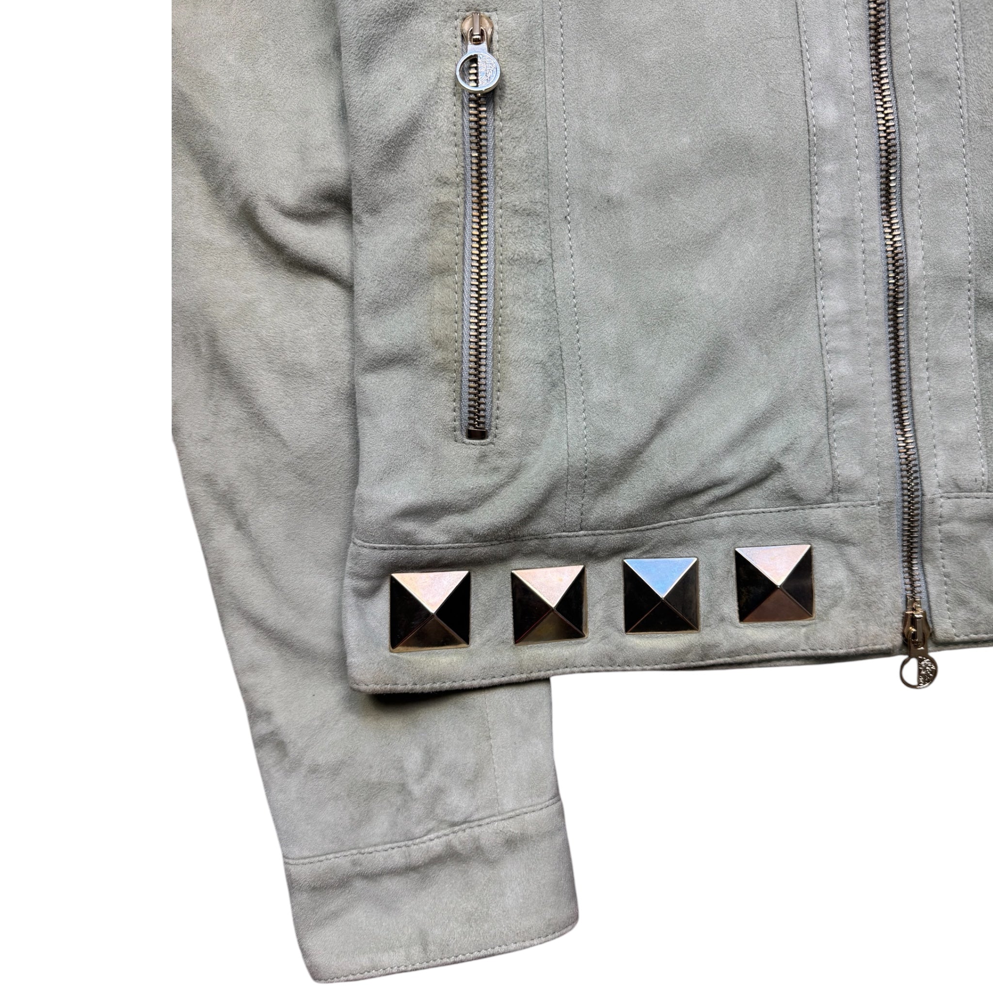 Versace collection leather jacket
