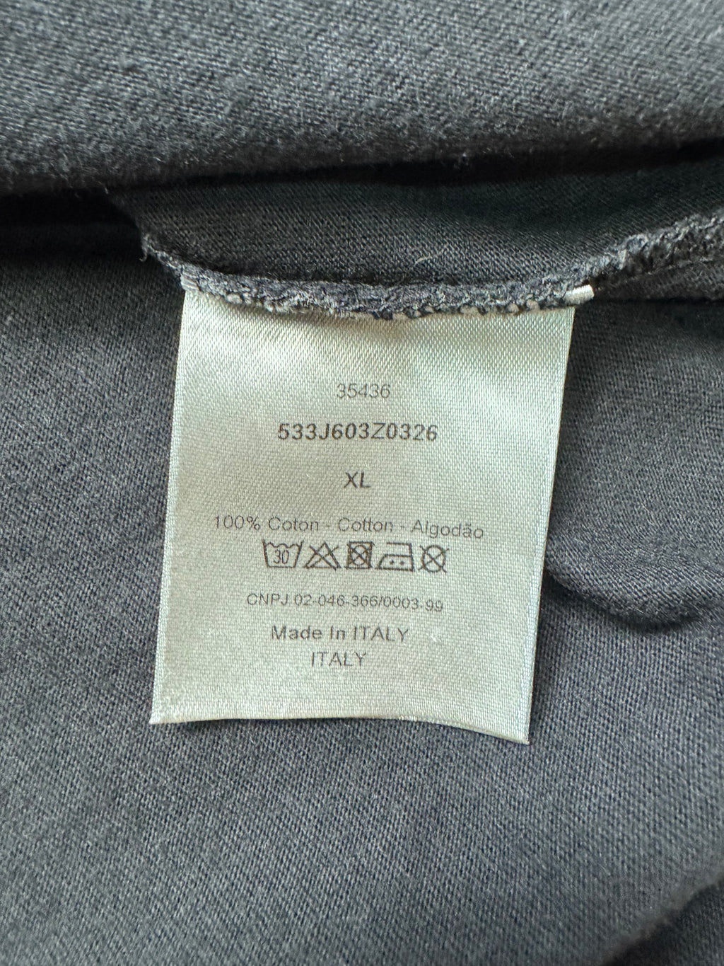 Dior Homme tartan t shirt