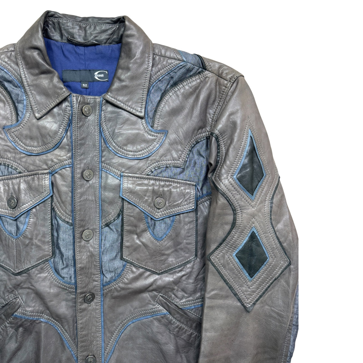 Just cavalli leather jacket
