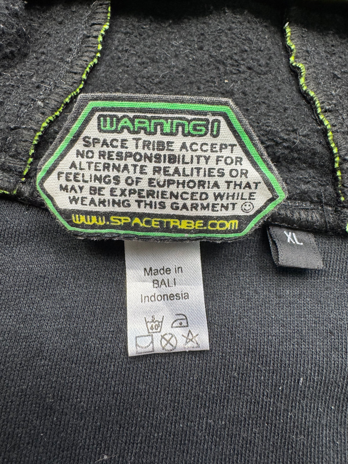 Space tribe spiked hoodie