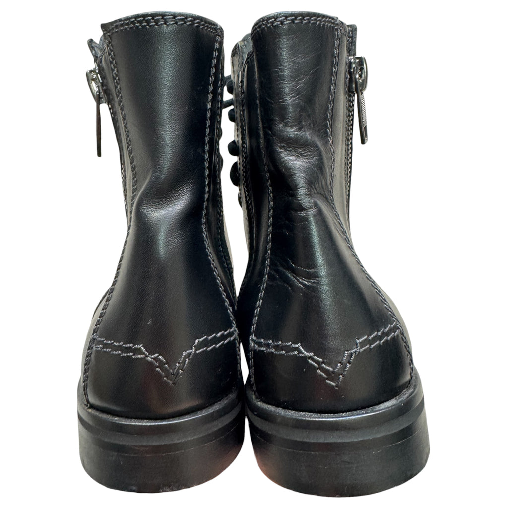 Diesel zip heel boots
