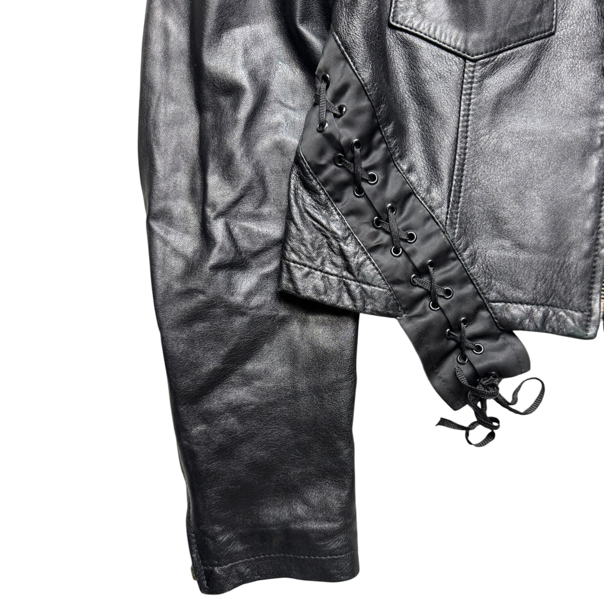 Dolce and Gabbana ss2002 leather jacket