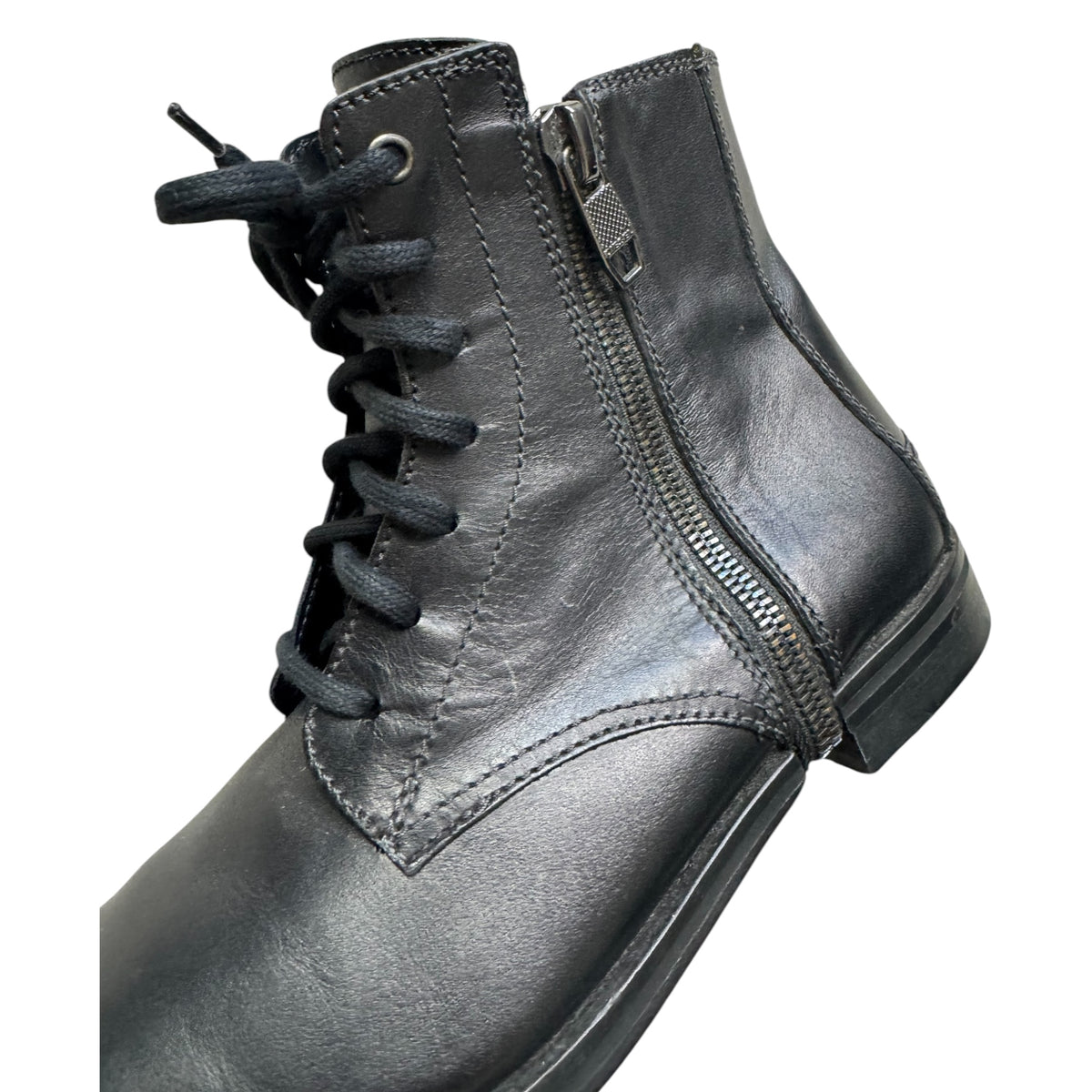 Diesel zip heel boots