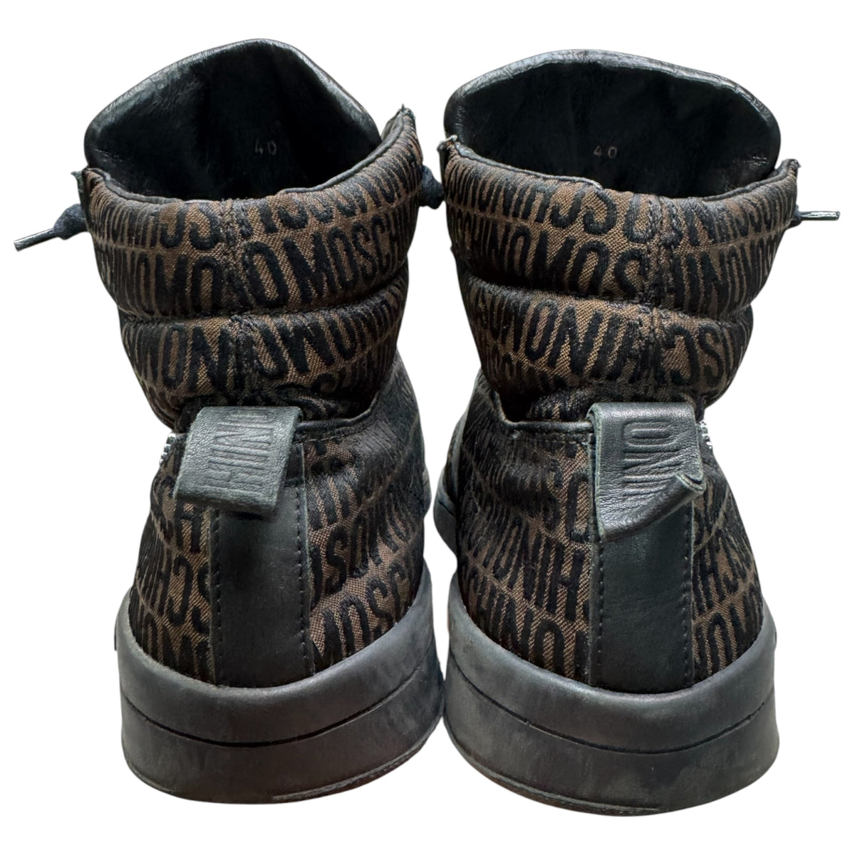 Moschino all over print shoes