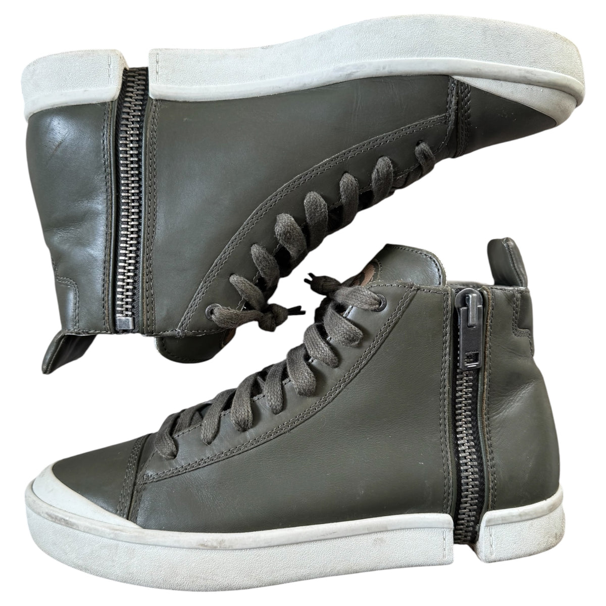 Diesel heel zip shoes