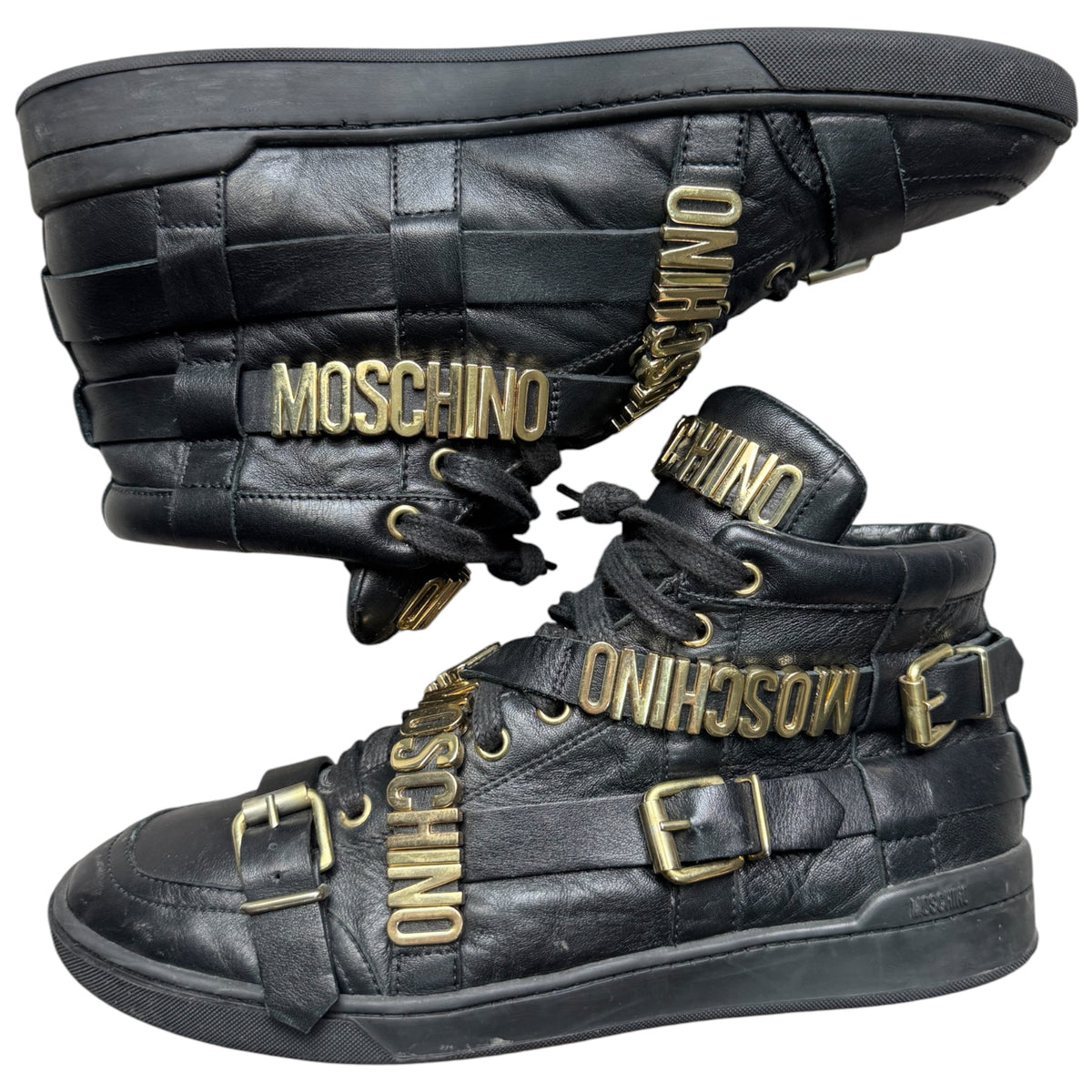 Moschino strap logo shoes