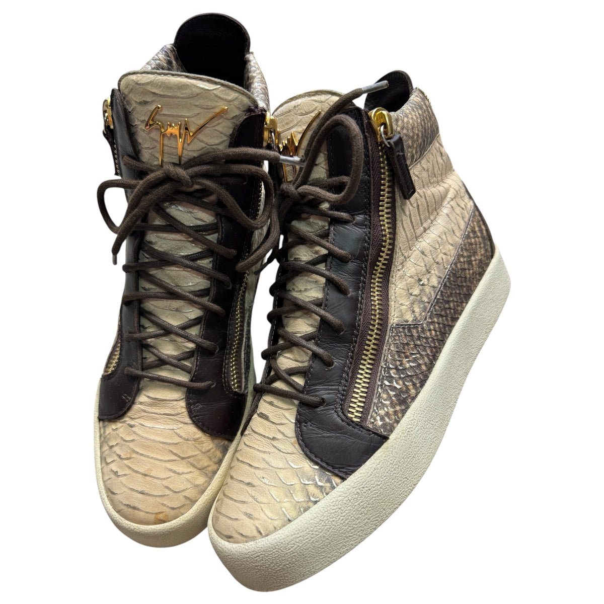 Giuseppe zanotti python shoes