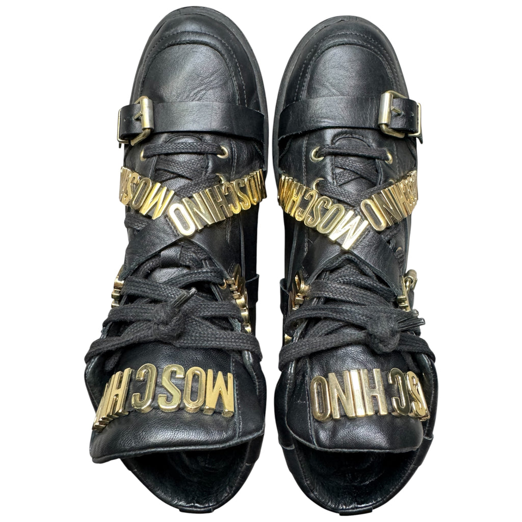 Moschino strap logo shoes