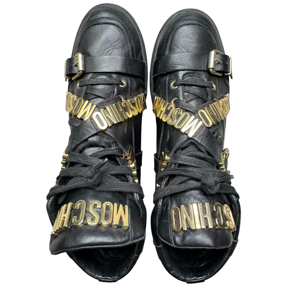 Moschino strap logo shoes