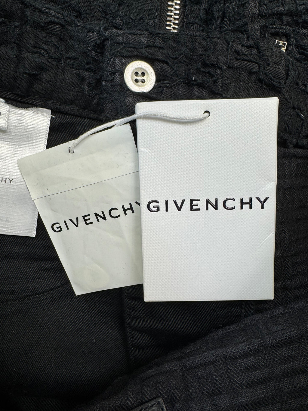 Givenchy ss2021 boro zip jeans
