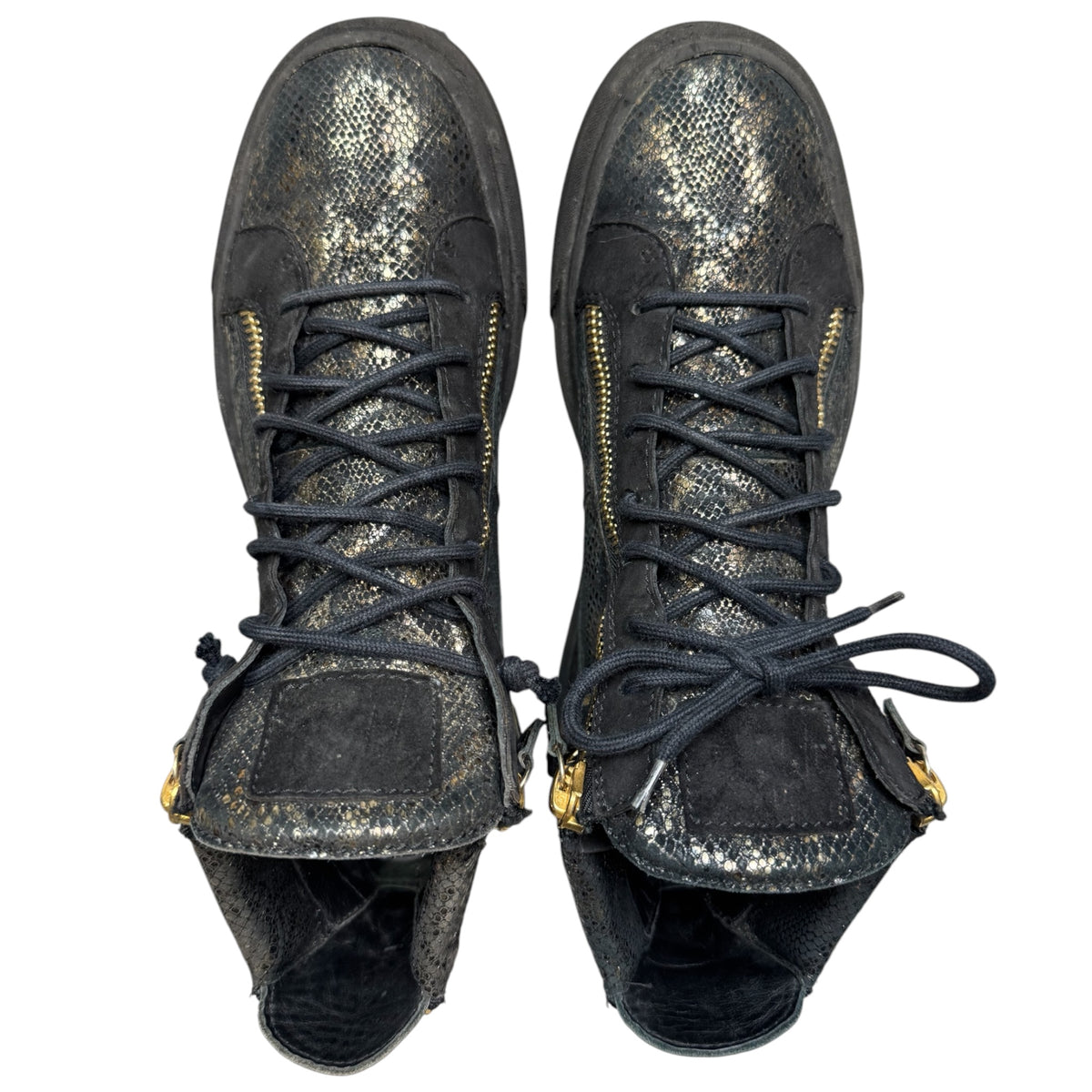 Giuseppe Zanotti python print shoes