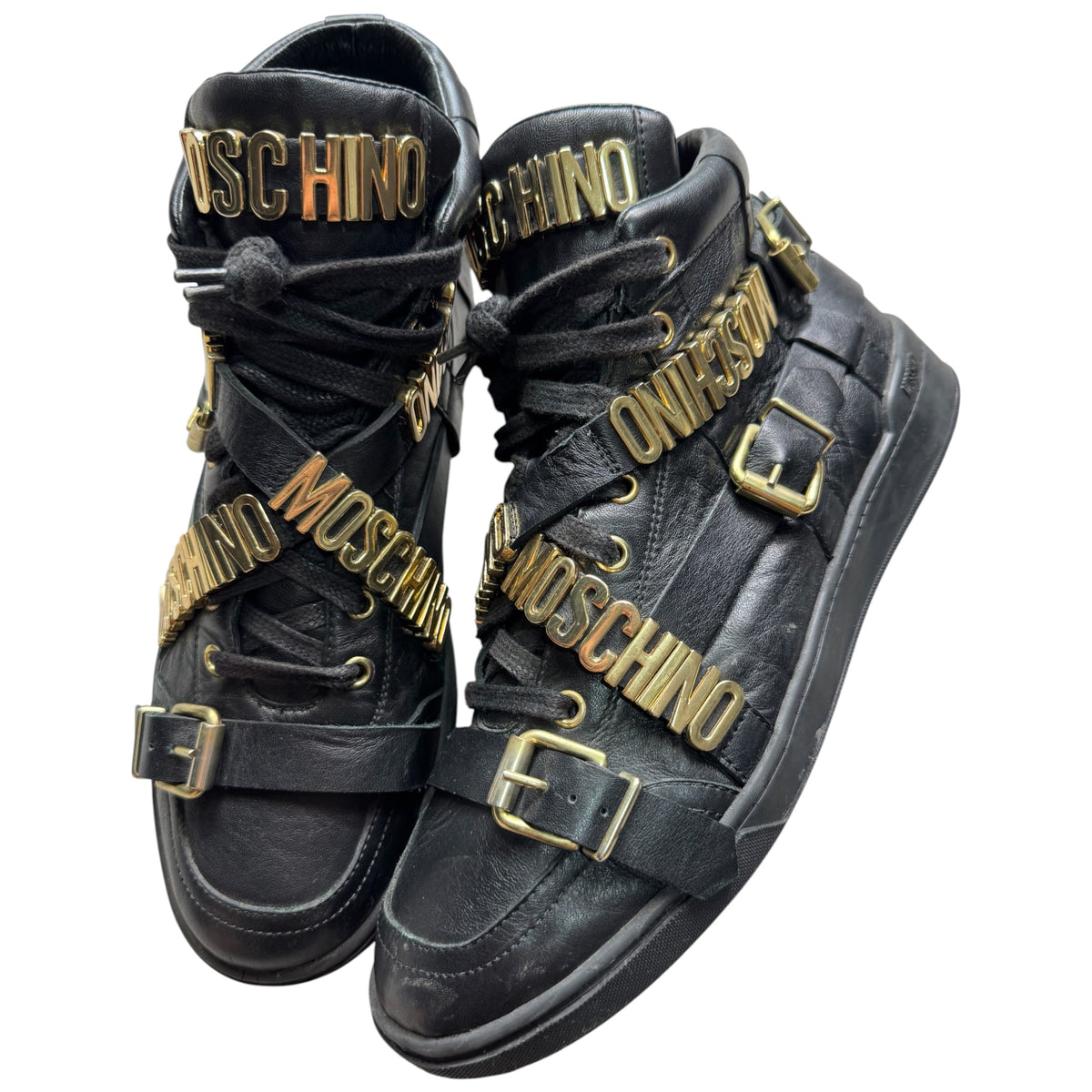 Moschino strap logo shoes