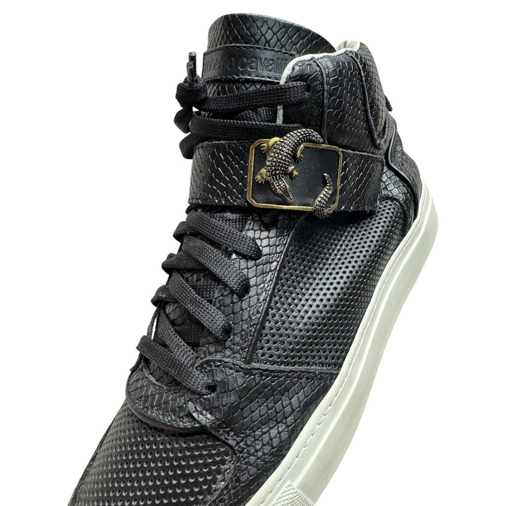 Roberto Cavalli croc strap shoes