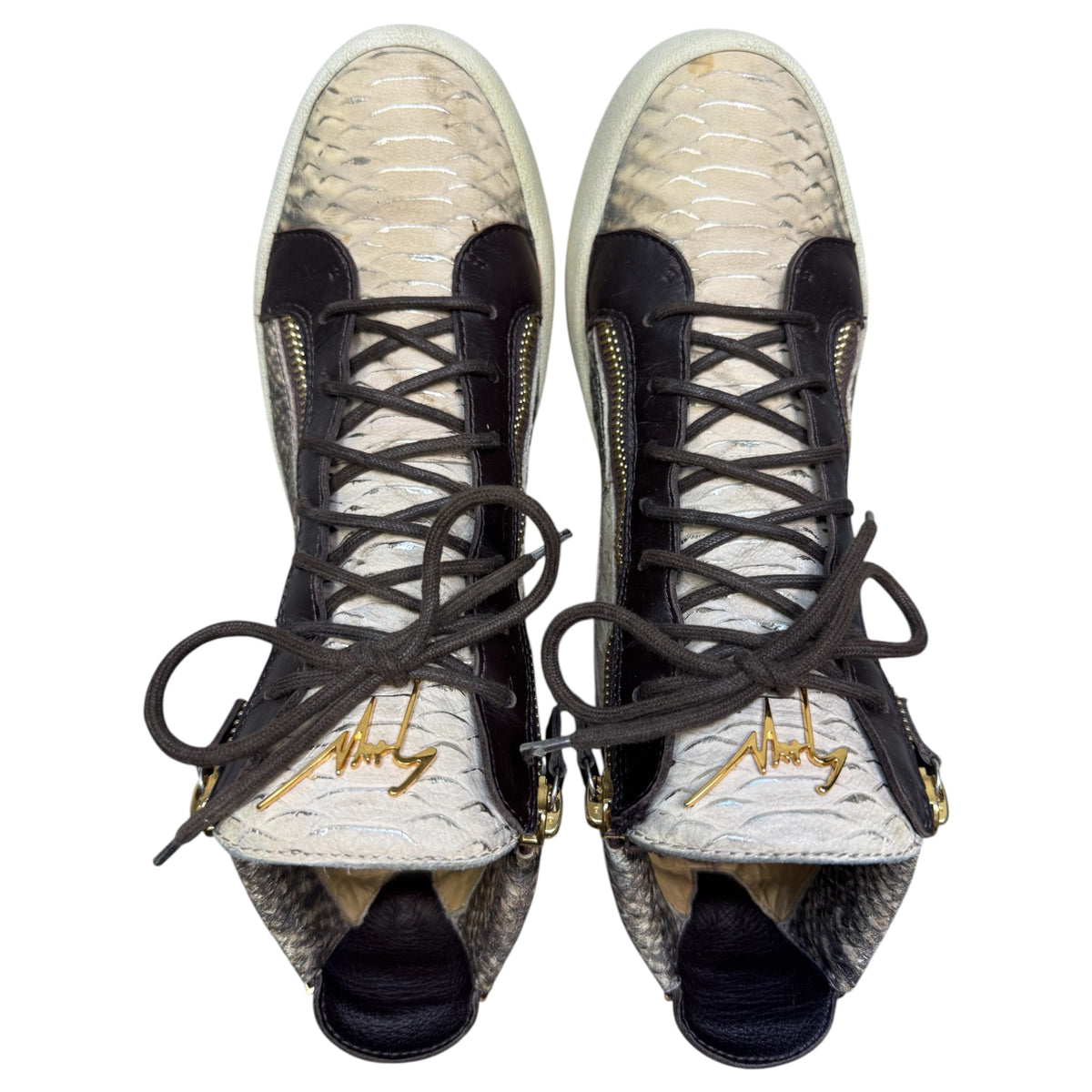 Giuseppe zanotti python shoes