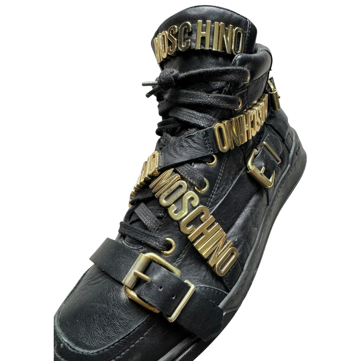 Moschino strap logo shoes