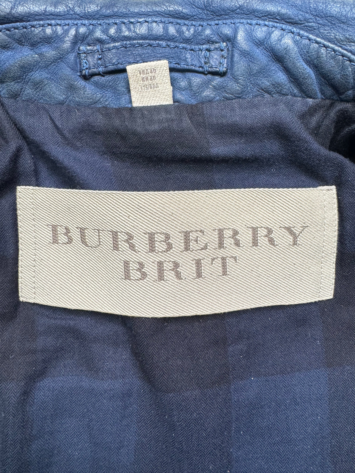 Burberry leather jacket
