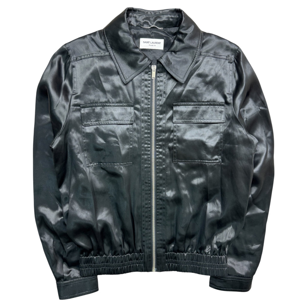 Saint Laurent satin bomber jacket