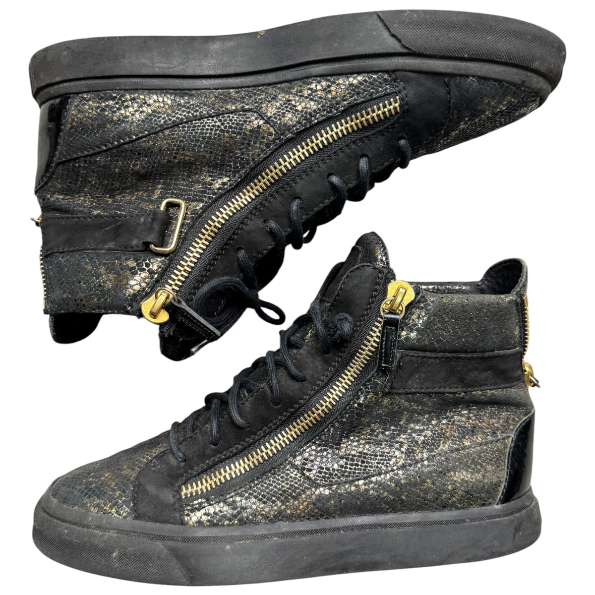 Giuseppe Zanotti python print shoes