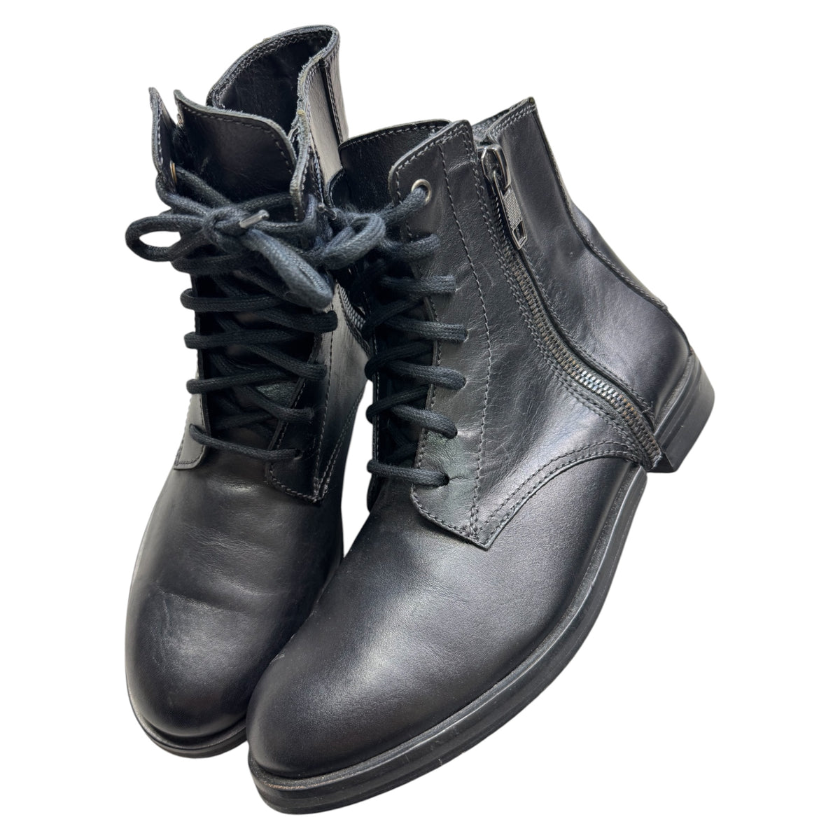 Diesel zip heel boots