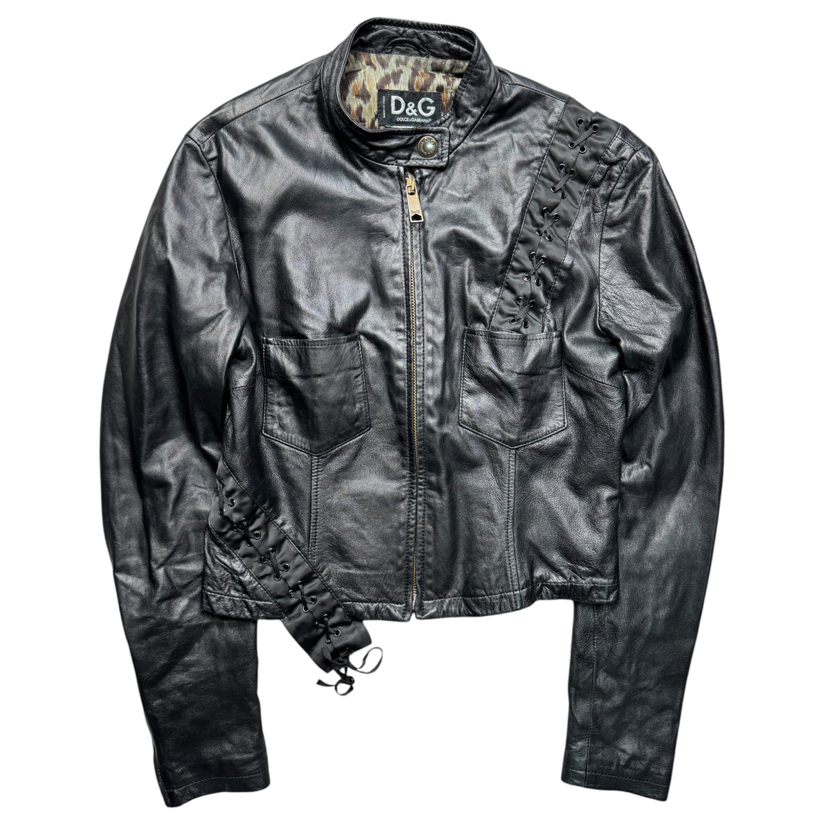 Dolce and Gabbana ss2002 leather jacket