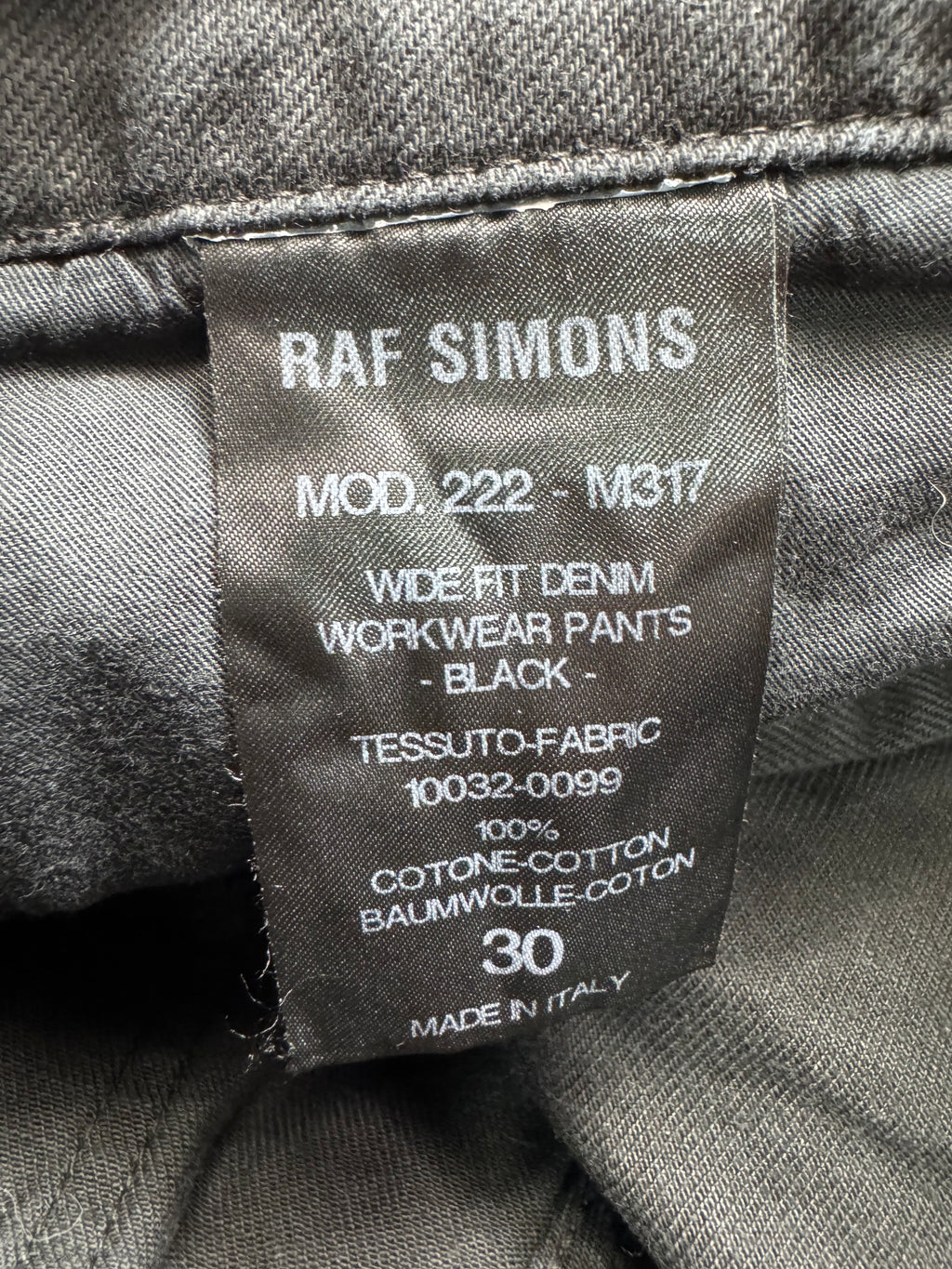 RAF Simons aw2022/23 jeans