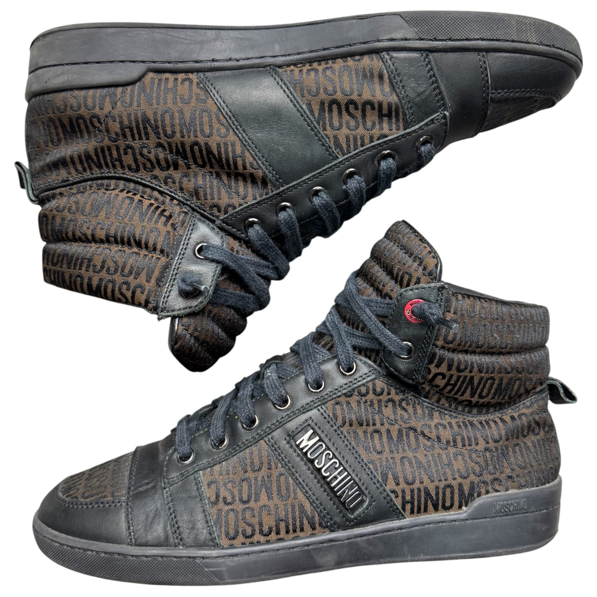 Moschino all over print shoes