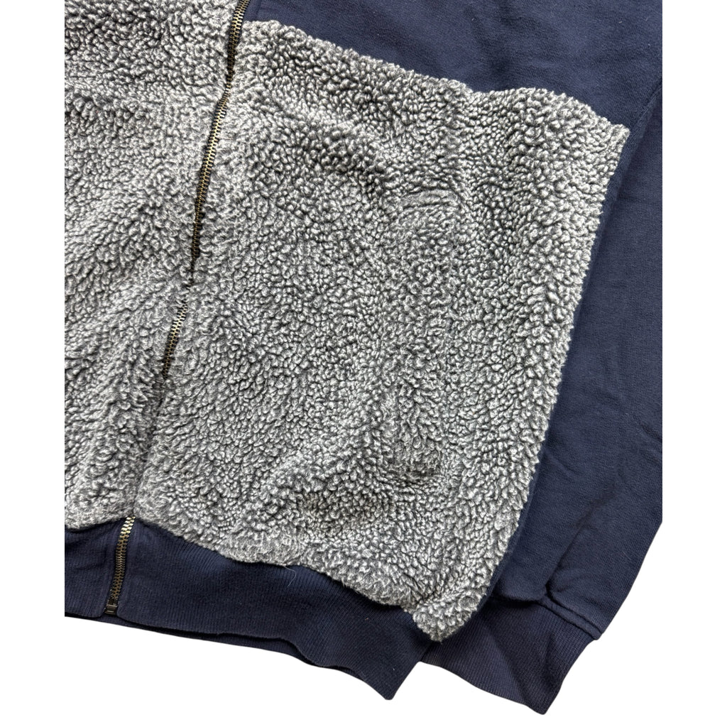 John galliano fleece detail hoodie