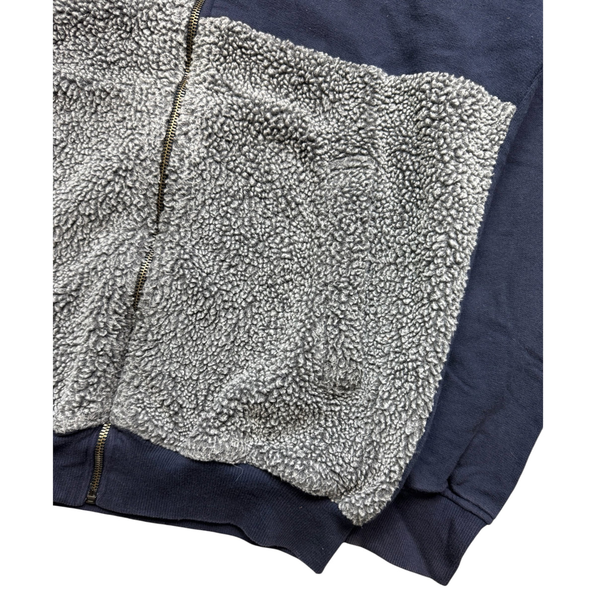John galliano fleece detail hoodie