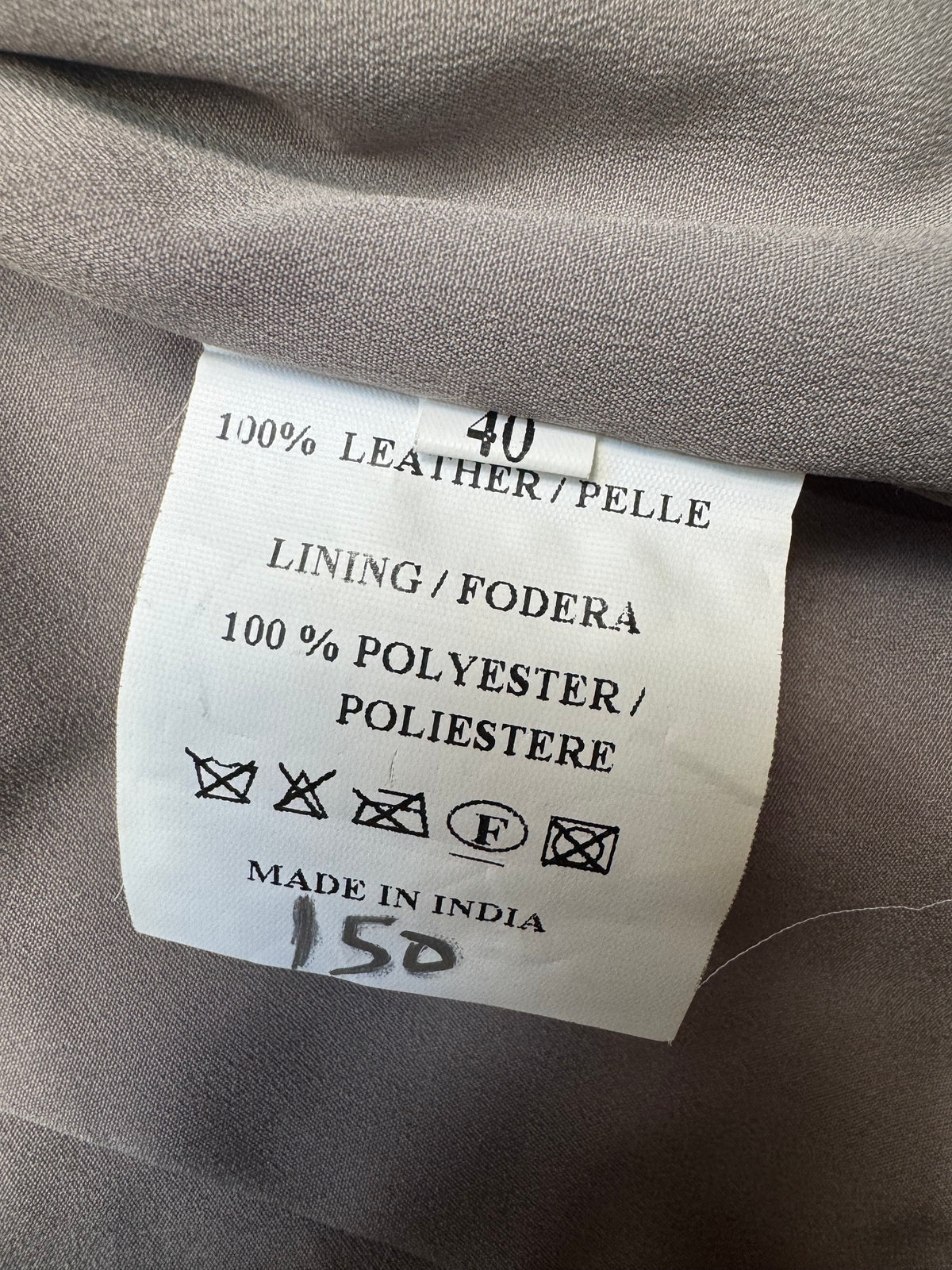 Versace collection leather jacket