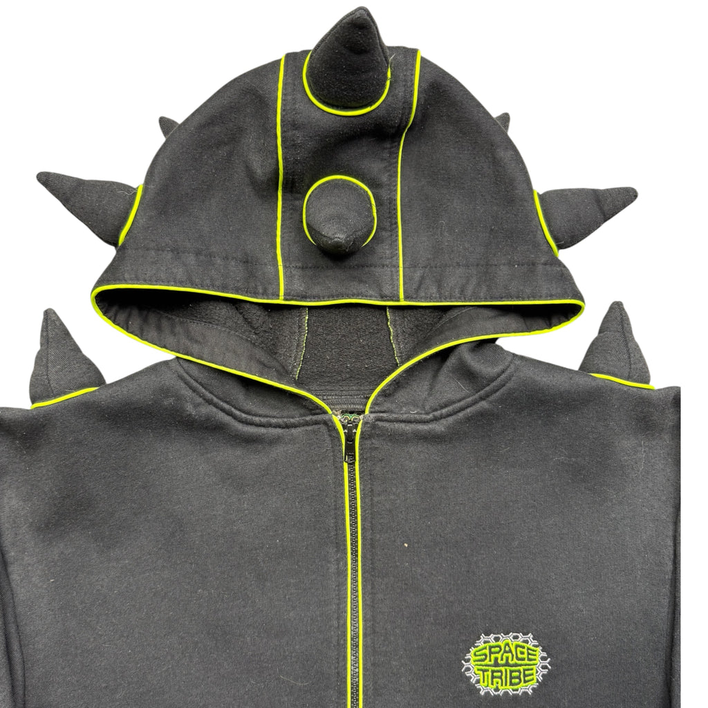 Space tribe spiked hoodie