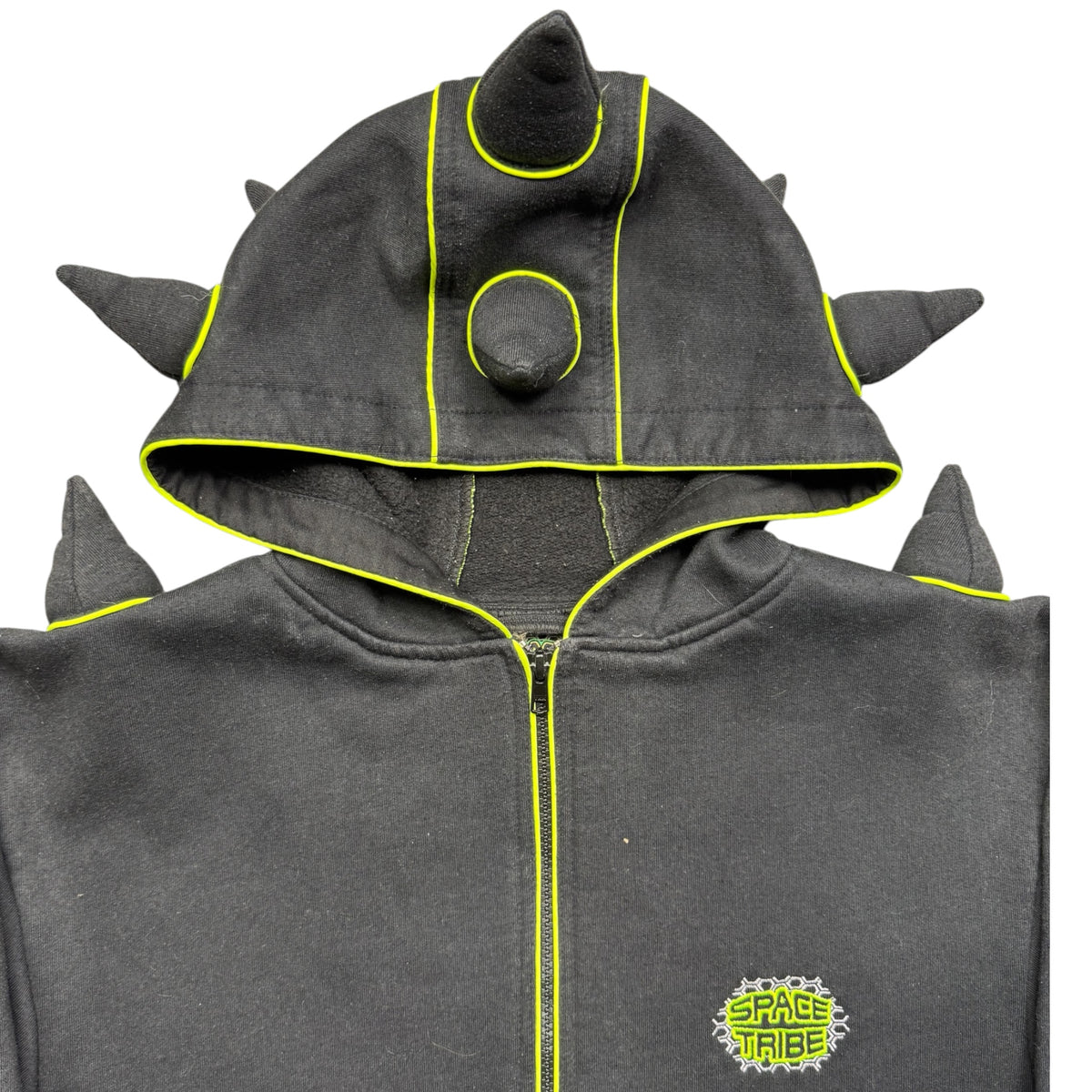 Space tribe spiked hoodie