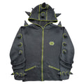 Space tribe spiked hoodie
