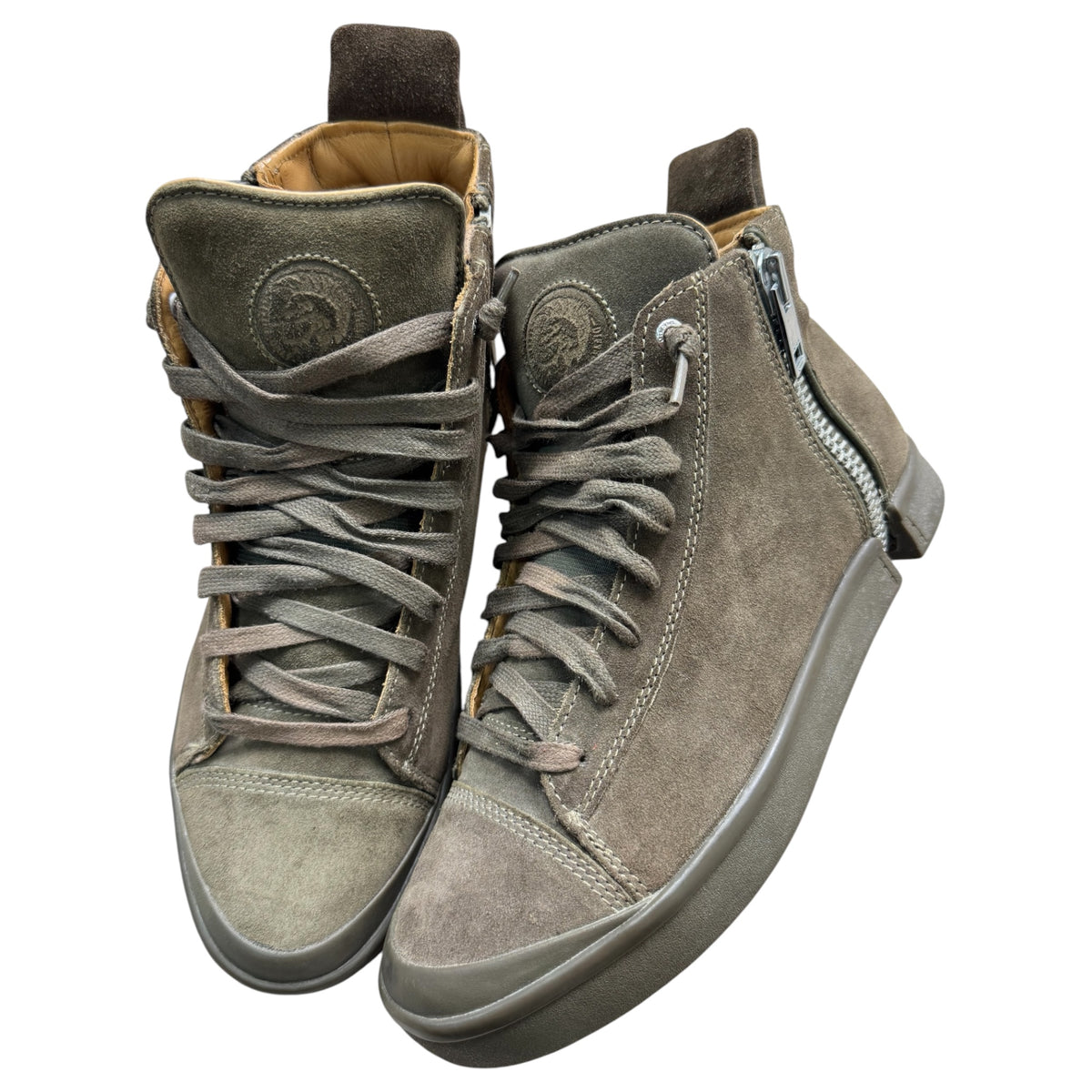 Diesel heel zip shoes