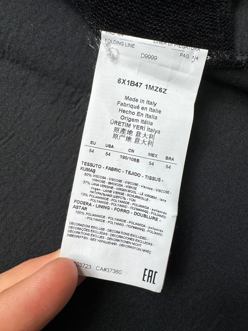 Emporio Armani soft biker jacket