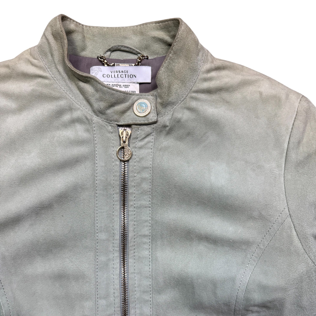 Versace collection leather jacket