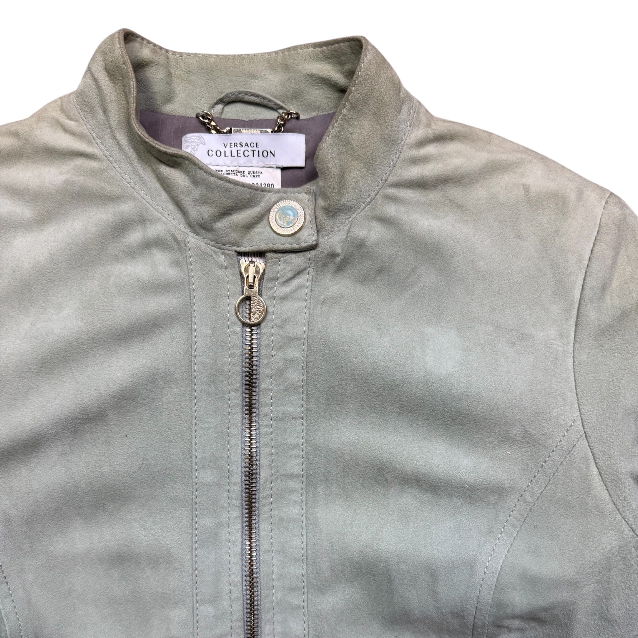 Versace collection leather jacket