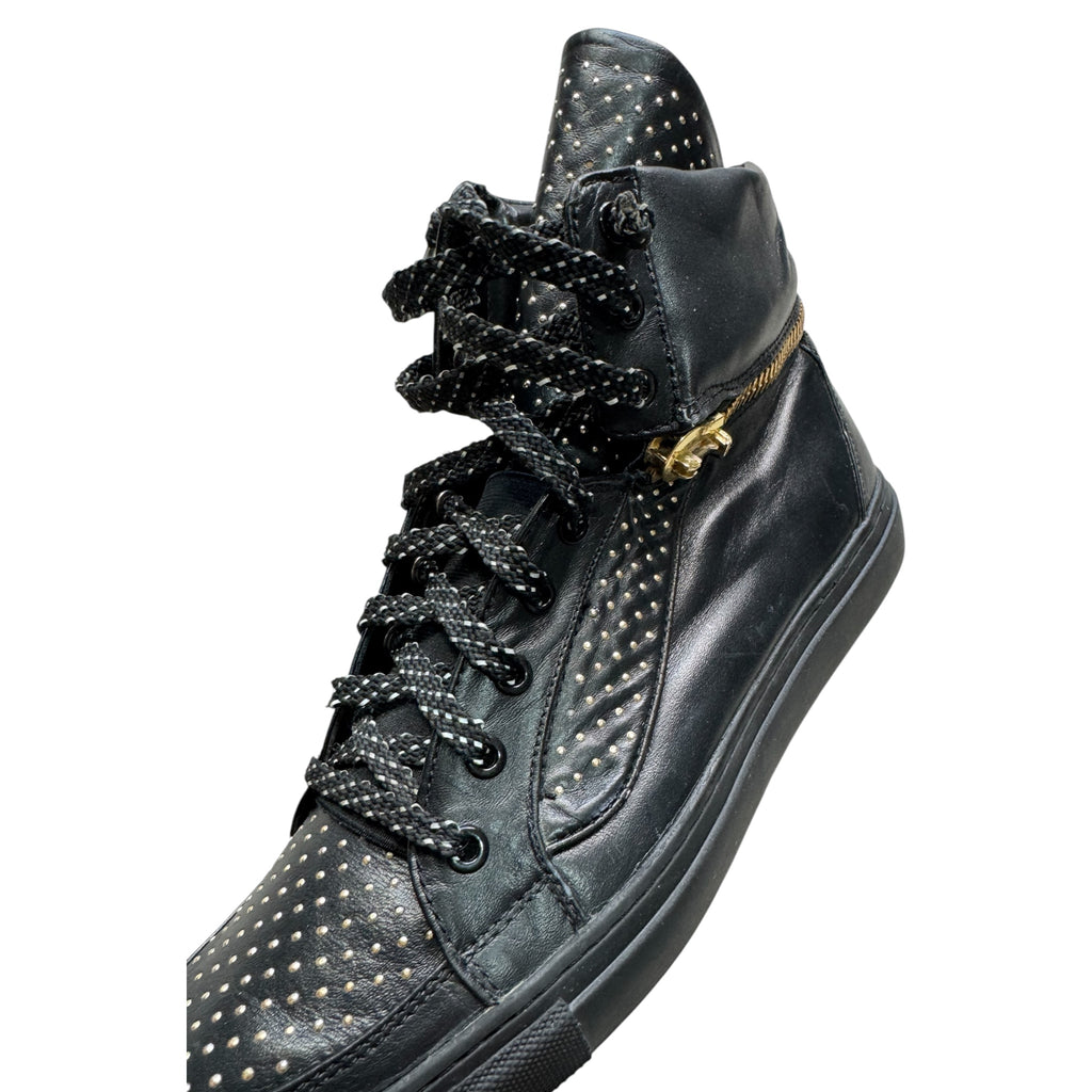 Versace gold studded shoes